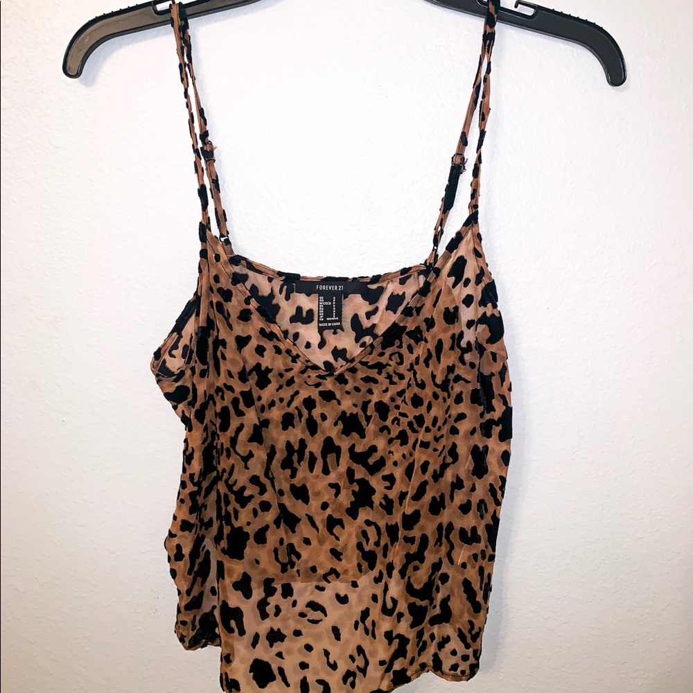 🎀Forever 21 Cheetah print tank top